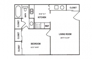 One Bedroom – Newly Remodeled
