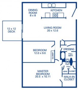 Two Bedroom/ End
