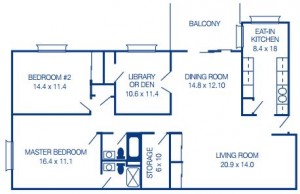 Two Bedroom with Den