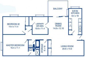 Two Bedroom with Den